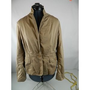 Talbots size 12 Beige Long sleeve Jacket Woman M/L